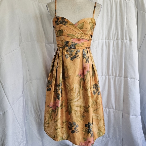 James Coviello | Anthropologie Floral Ruched Dress - Picture 2 of 9